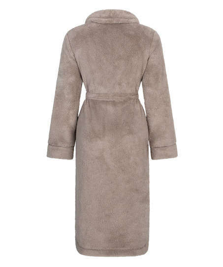 Bademantel Fleece, Beige