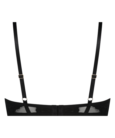 Unwattierter Bügel-BH Kali, Schwarz