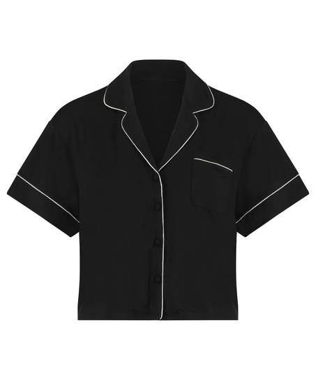 Veste à manches courtes en jersey Essential, Noir