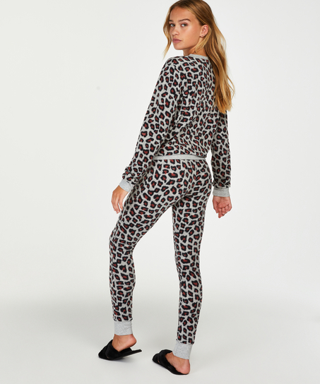 Leggings Micro Fleece, Grau