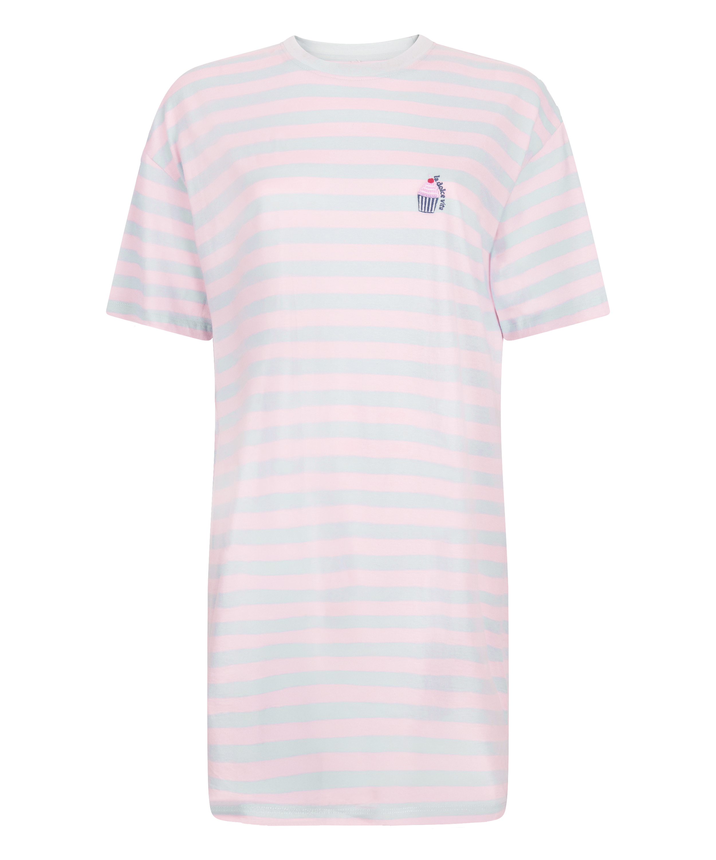 Nachthemd mit Rundhalsausschnitt, Blau, main