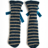 Hausschuh-Socken Lace-up, Blau