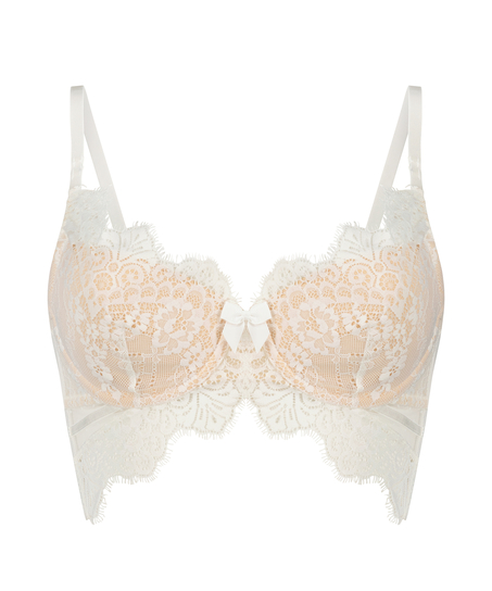 Soutien-gorge &agrave; armatures pr&eacute;form&eacute; longline Marilee, Blanc