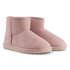 Pantoffeln in Wildleder-Optik, Rose