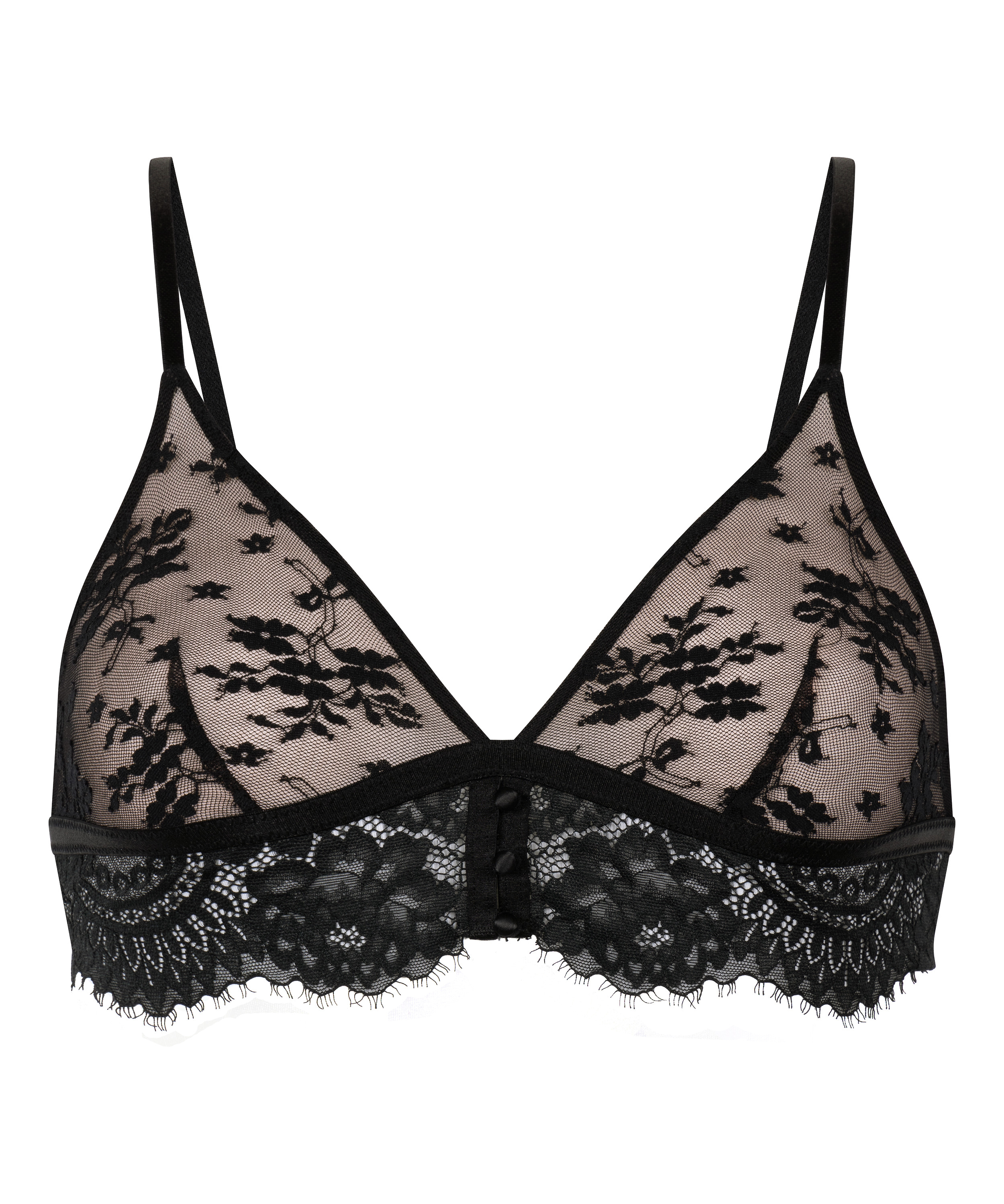 Brassière Lou, Noir, main