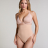 String taille haute à gaine sculptante sans coutures mise en forme, Beige