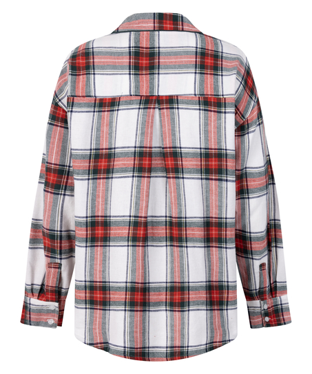 Haut de Pyjama Flanel, Blanc