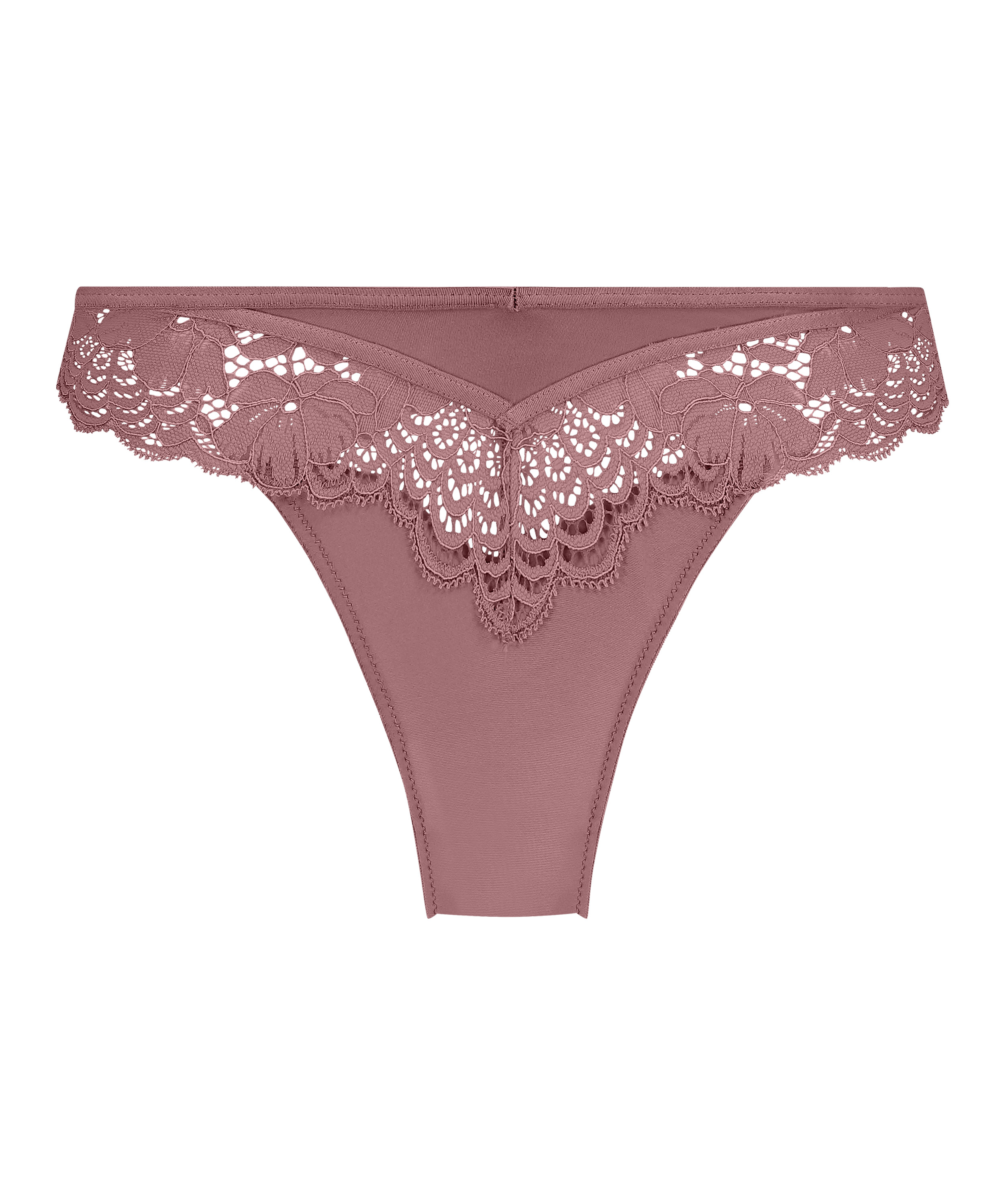 Slip brésilien Lainey, Rose, main