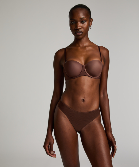 Invisible String Stripe Mesh, Braun