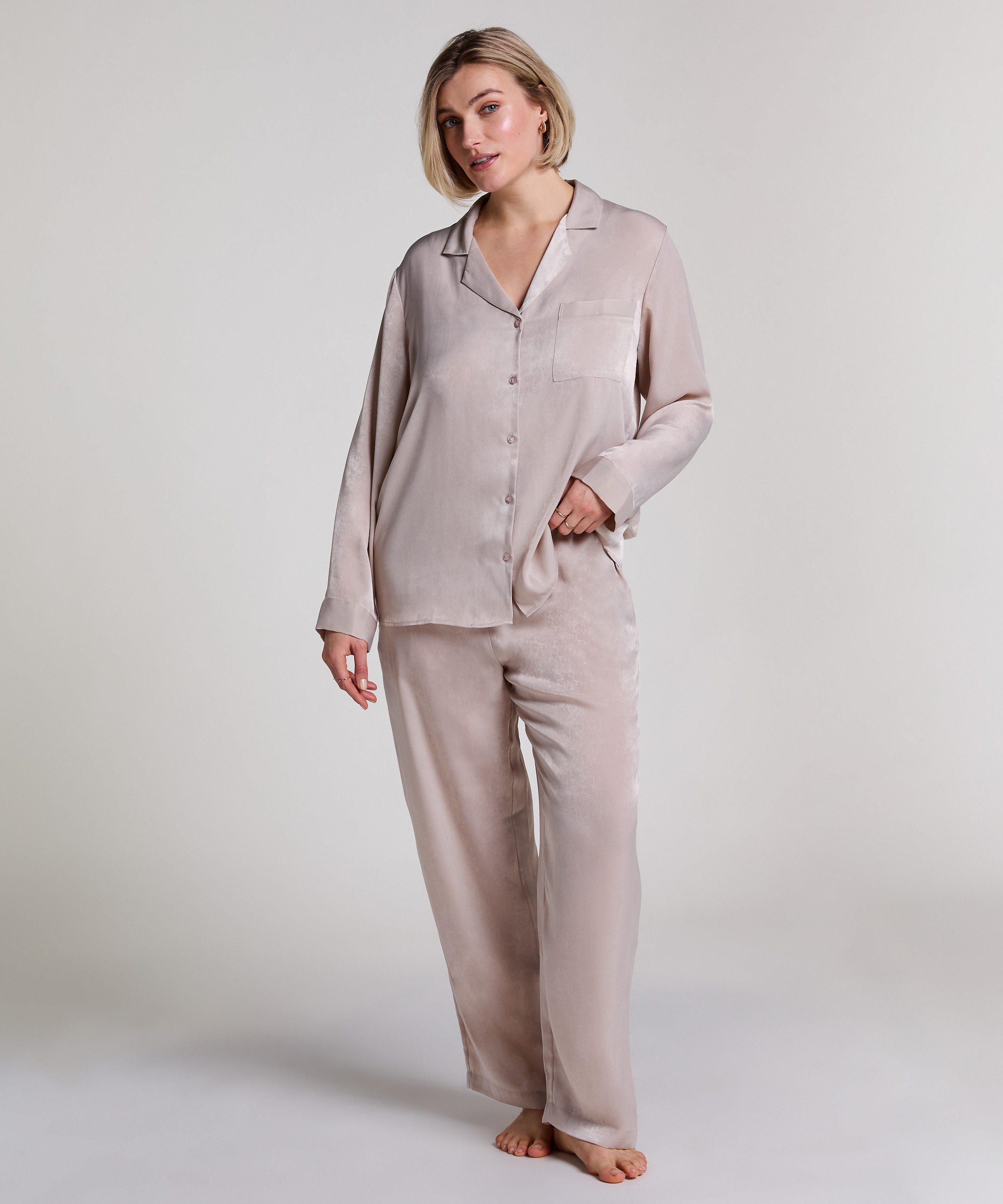 Hose Satin, Beige, main