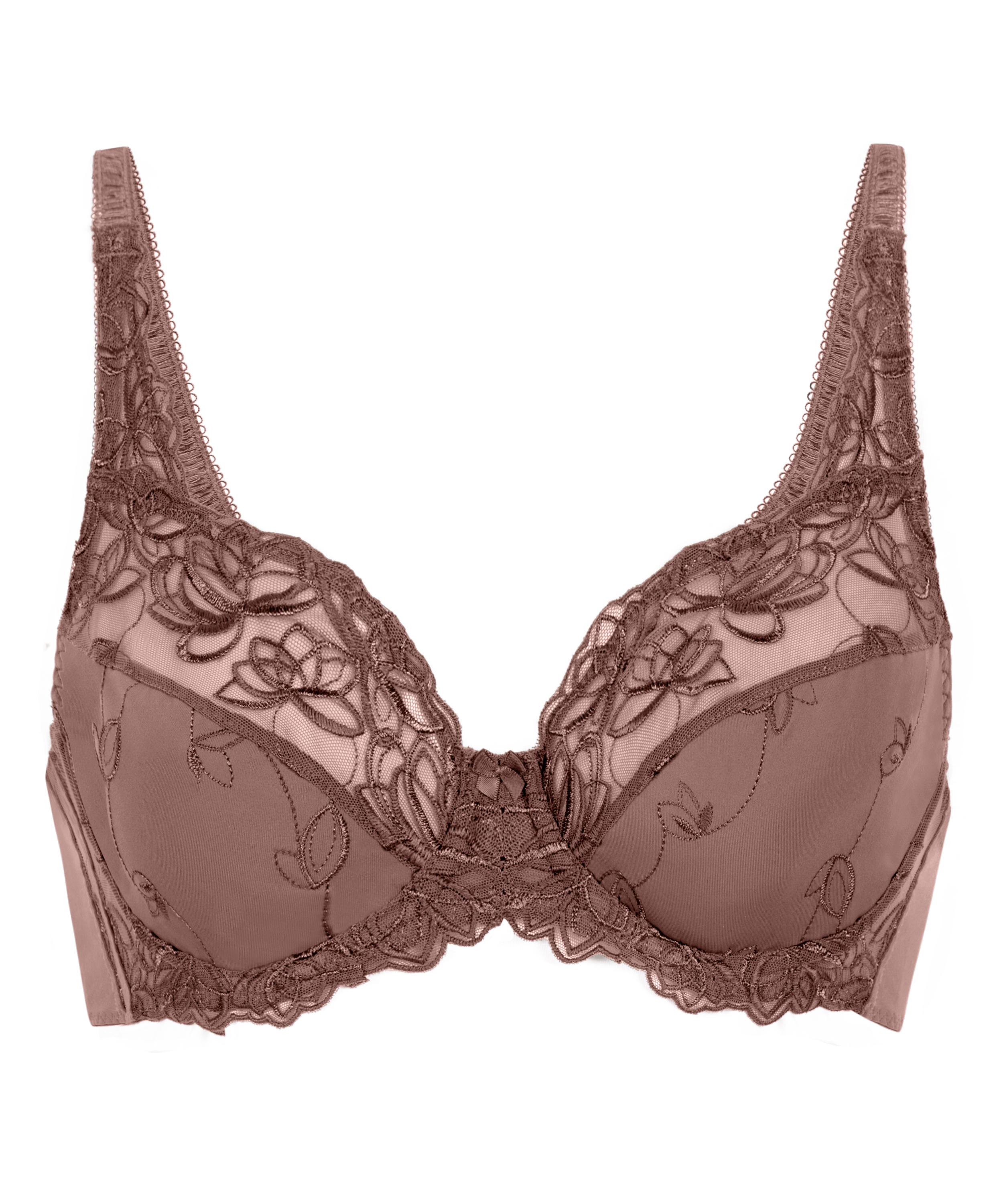 Soutien-gorge &agrave; armatures non-pr&eacute;form&eacute; Diva, Marron, main