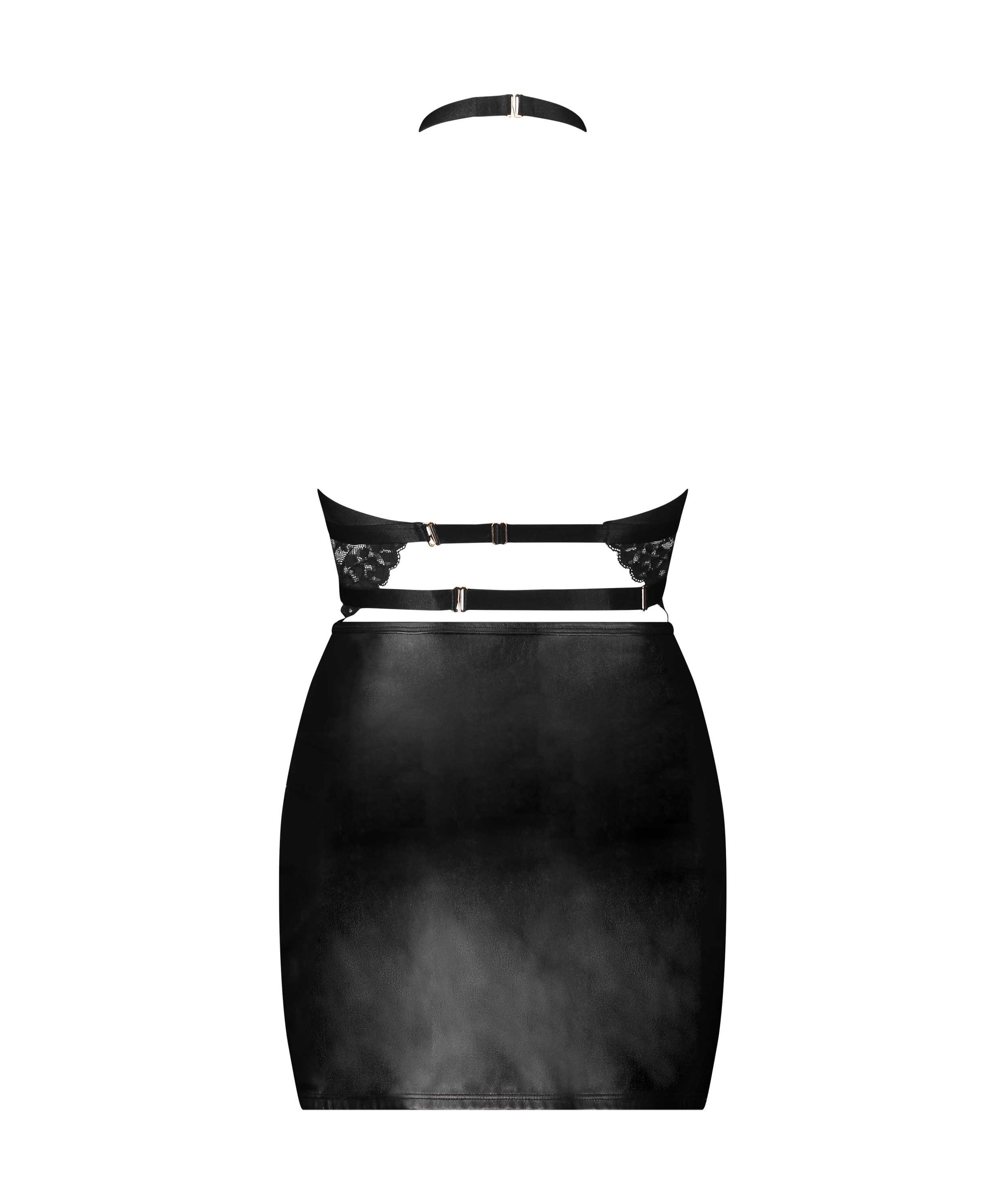 Slipdress Bondage Desire, Schwarz, main