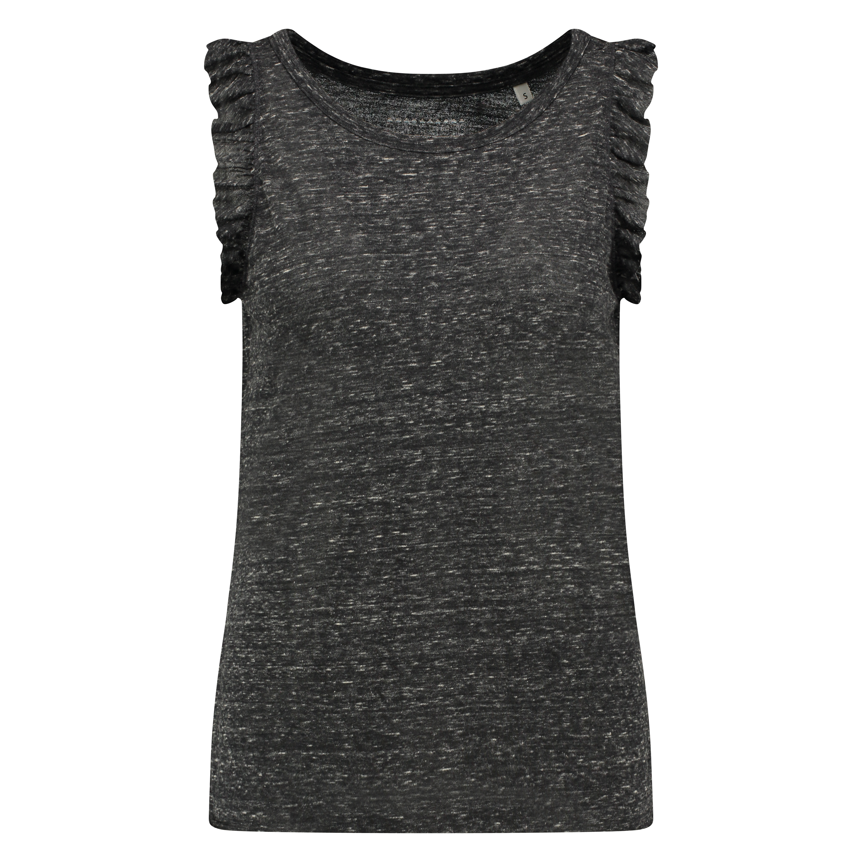 Top SL Fleur, Noir, main