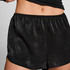 Satin-Shorts Minimal, Schwarz