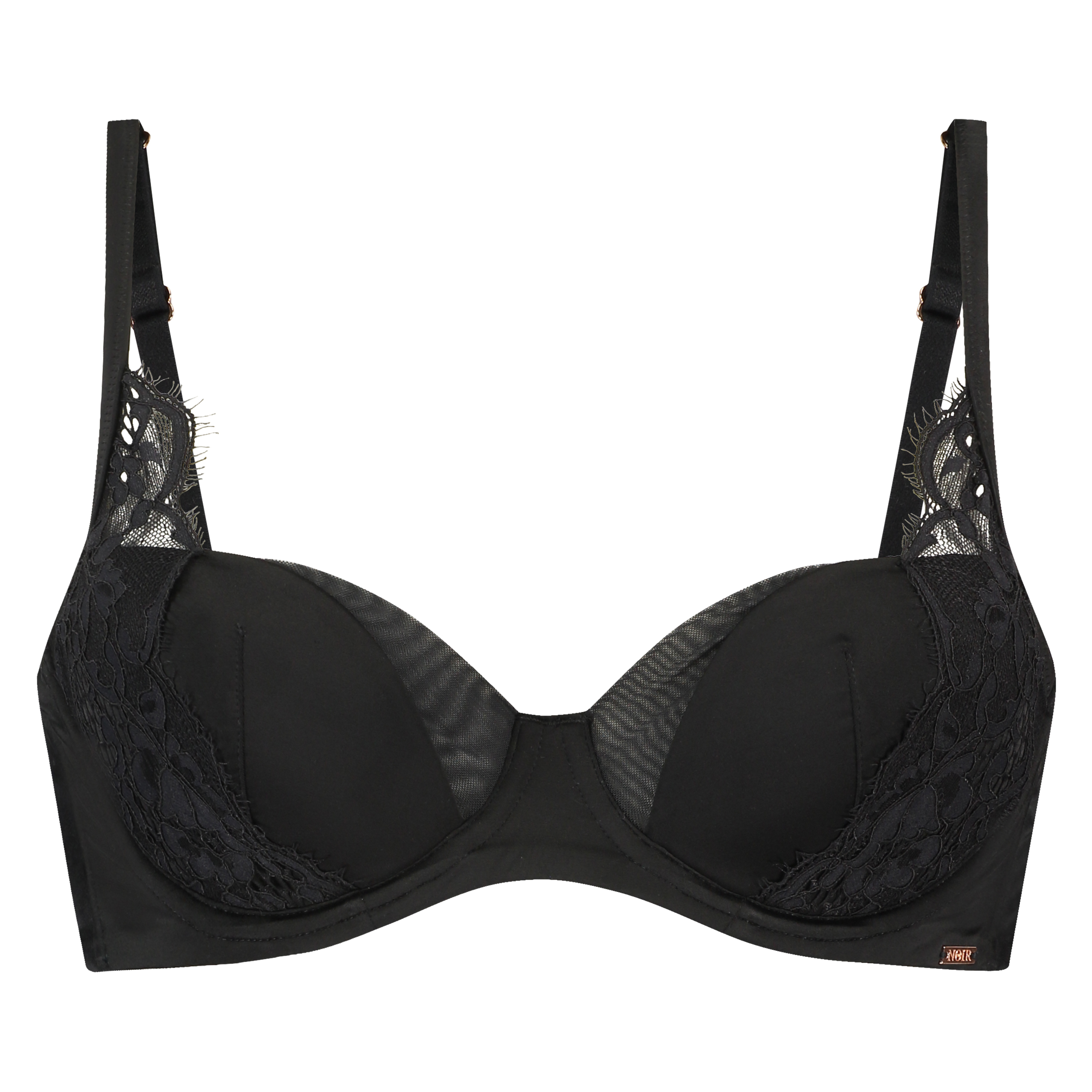 Soutien-gorge corbeille à armatures rembourré  Geneviève, Noir, main