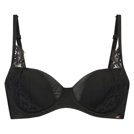 Soutien-gorge corbeille à armatures rembourré  Geneviève, Noir