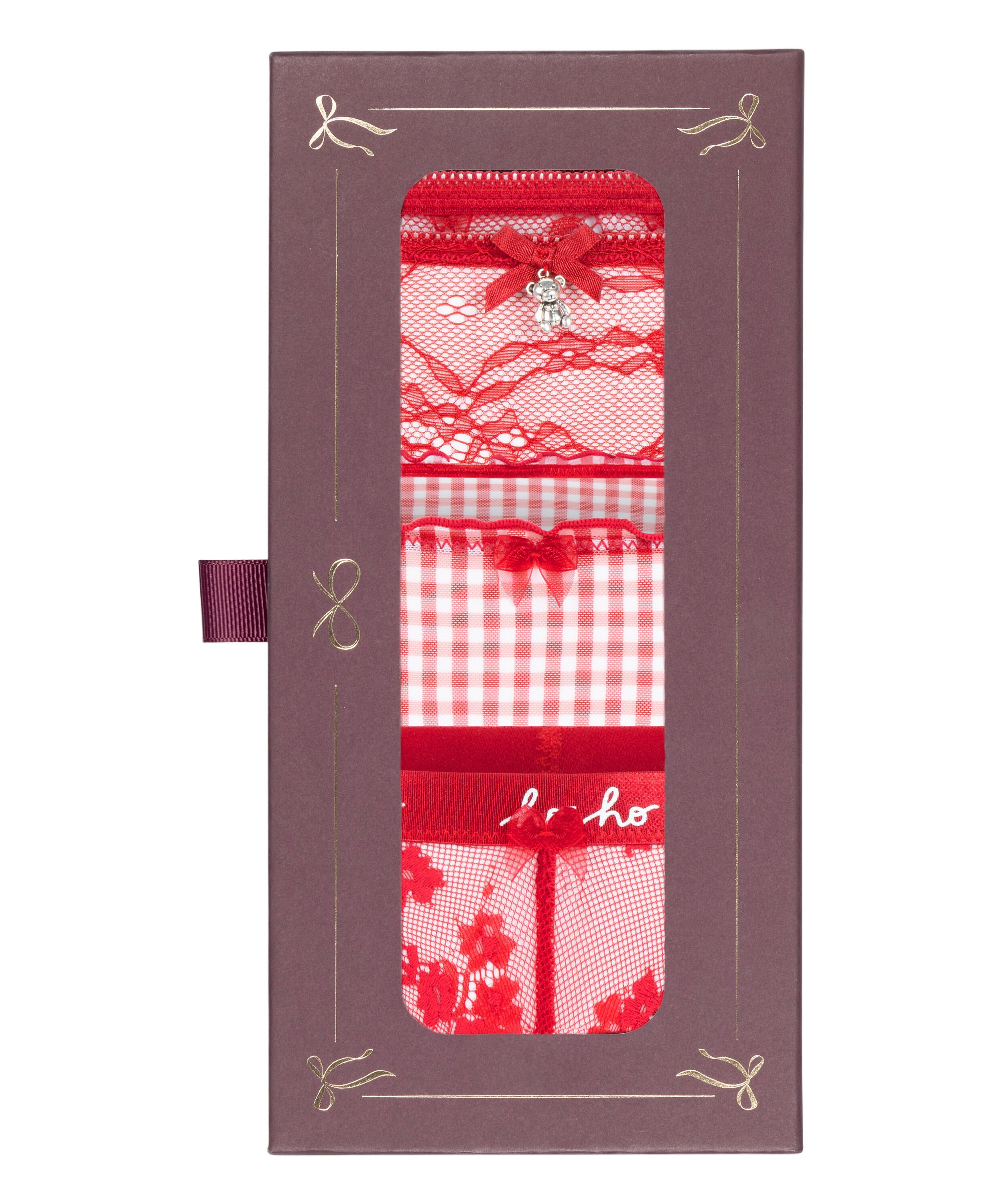 Weihnachtsstring-Geschenkset, Rot