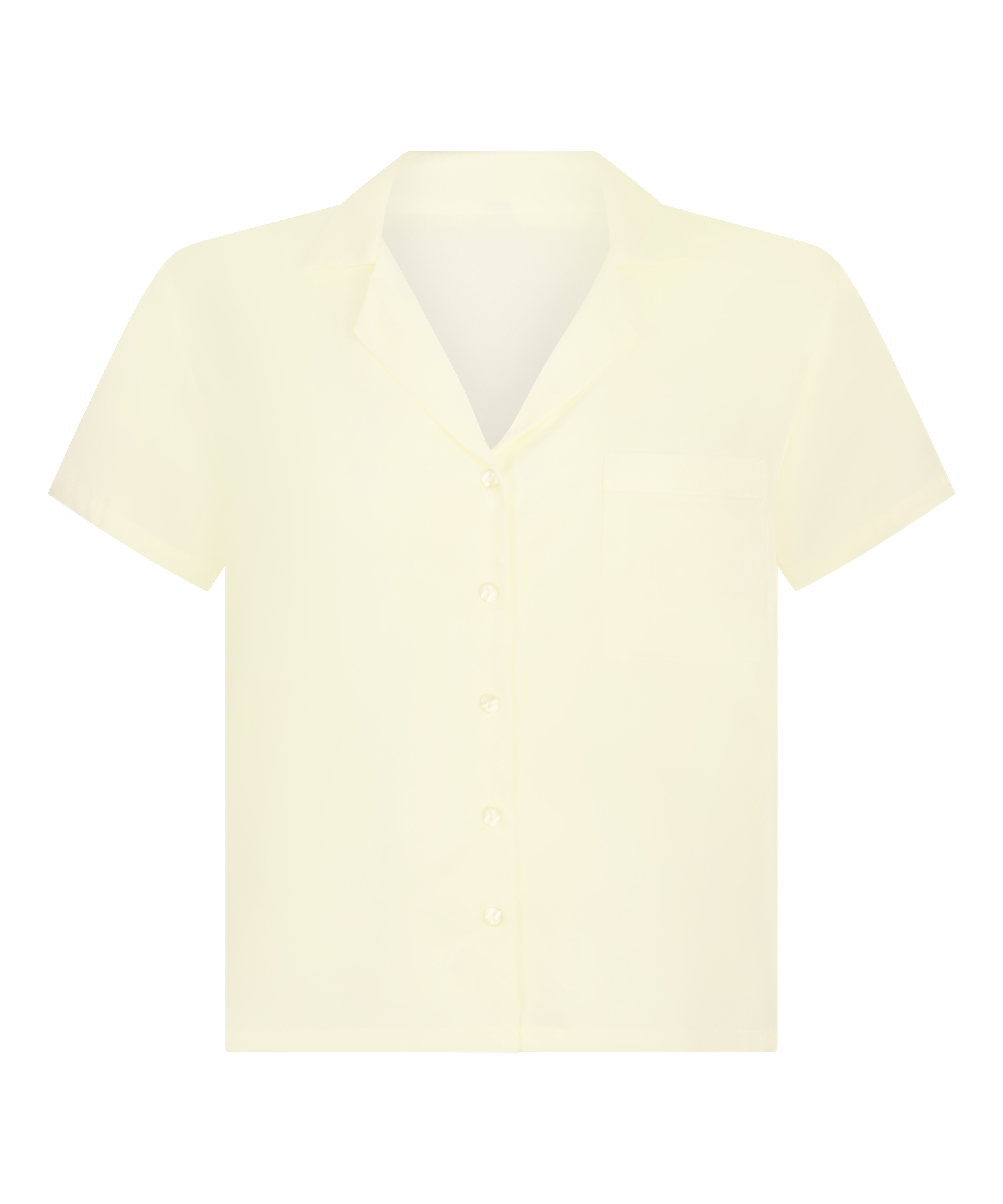 Veste &agrave; manches courtes en satin, Jaune, main