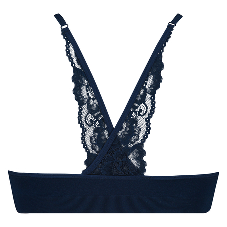 Nahtloses Croptop Maria, Blau