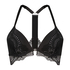 Vorgeformter Longline-Push-up-BH mit Bügel Donna Sparkle, Schwarz
