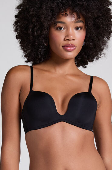 Image of Hunkemöller Vorgeformter Push-up-Bügel-BH Deep-V Schwarz