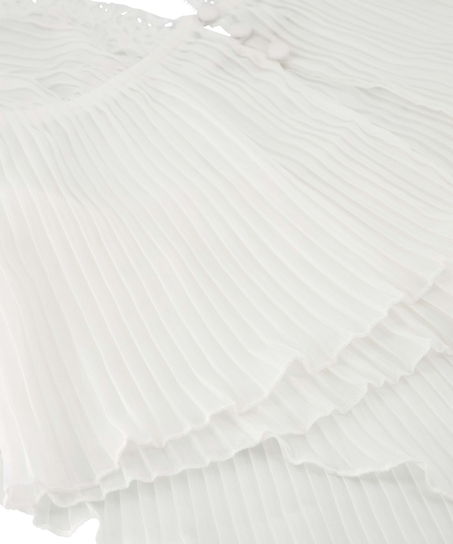 Ensemble Cami Mousseline Plissé, Blanc
