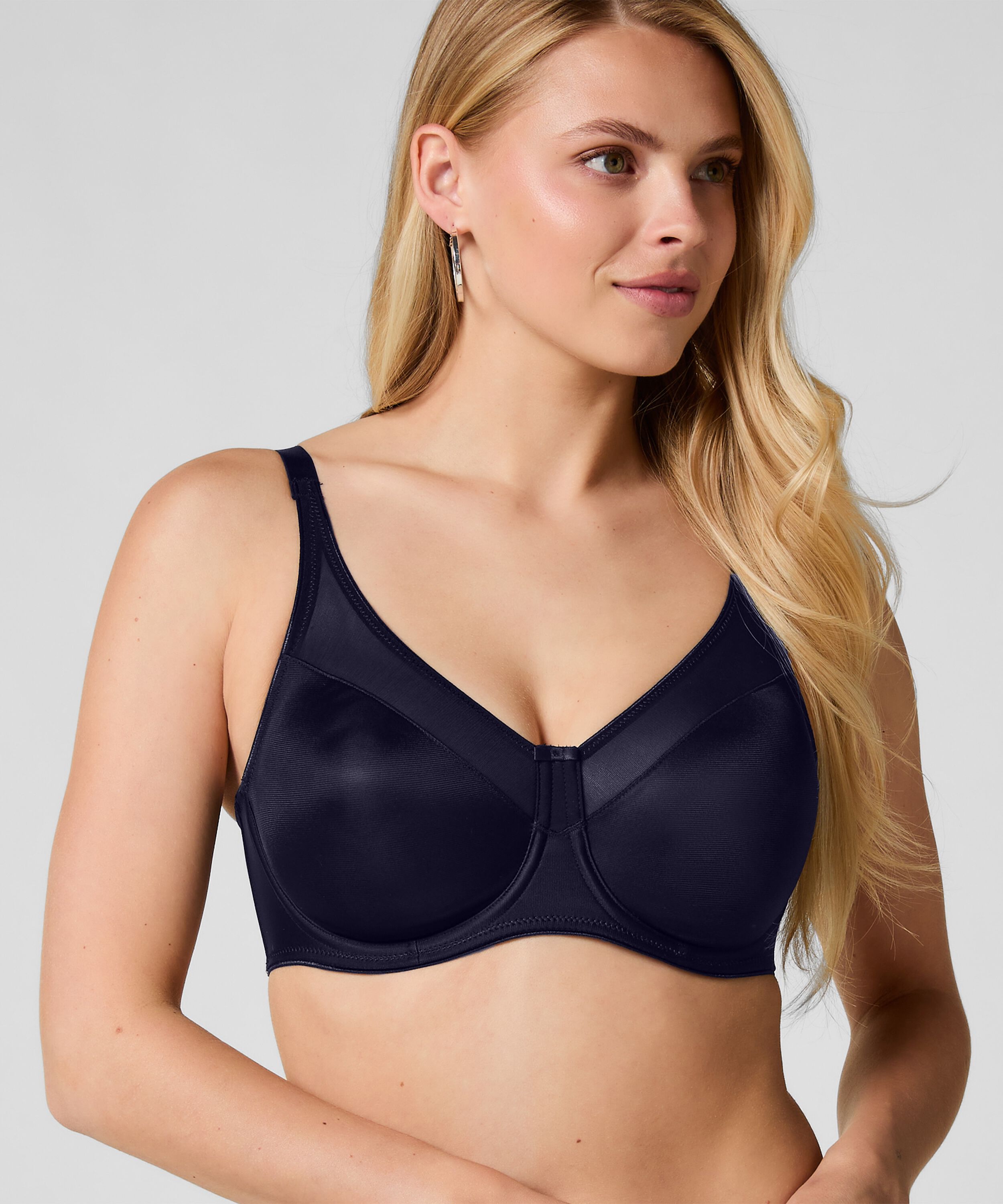 Soutien-gorge à armatures non-préformé minimiseur Nina, Bleu Soutien-gorge à armatures non-préformé minimiseur Nina, Bleu