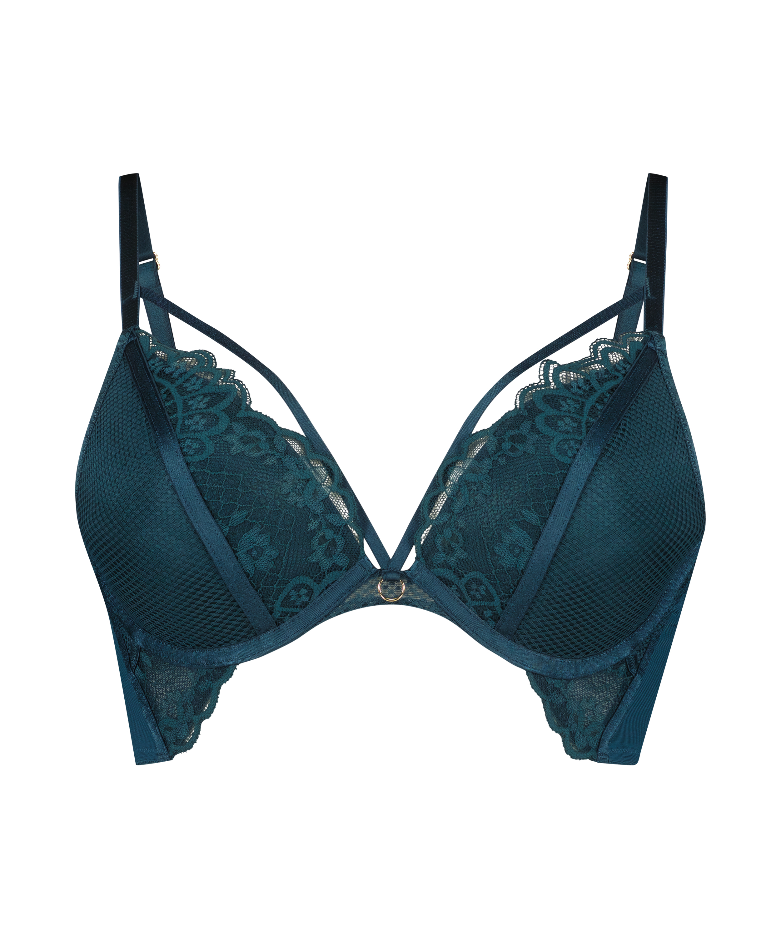 Soutien-gorge push-up à armatures préformé Riri, Bleu, main