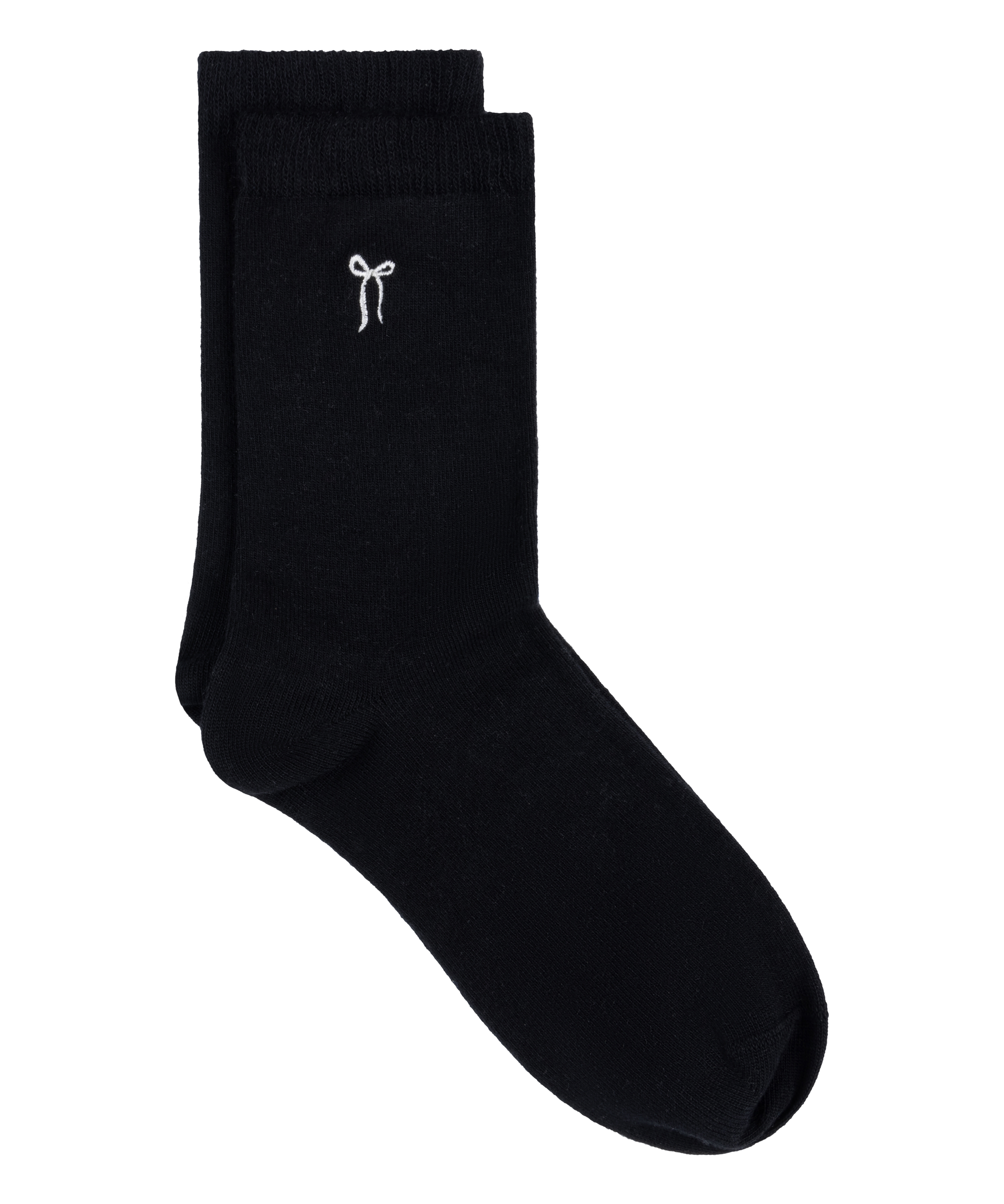 Crew-Socken aus Modal, Schwarz, main