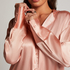 Langarmjacke Satin, Rose