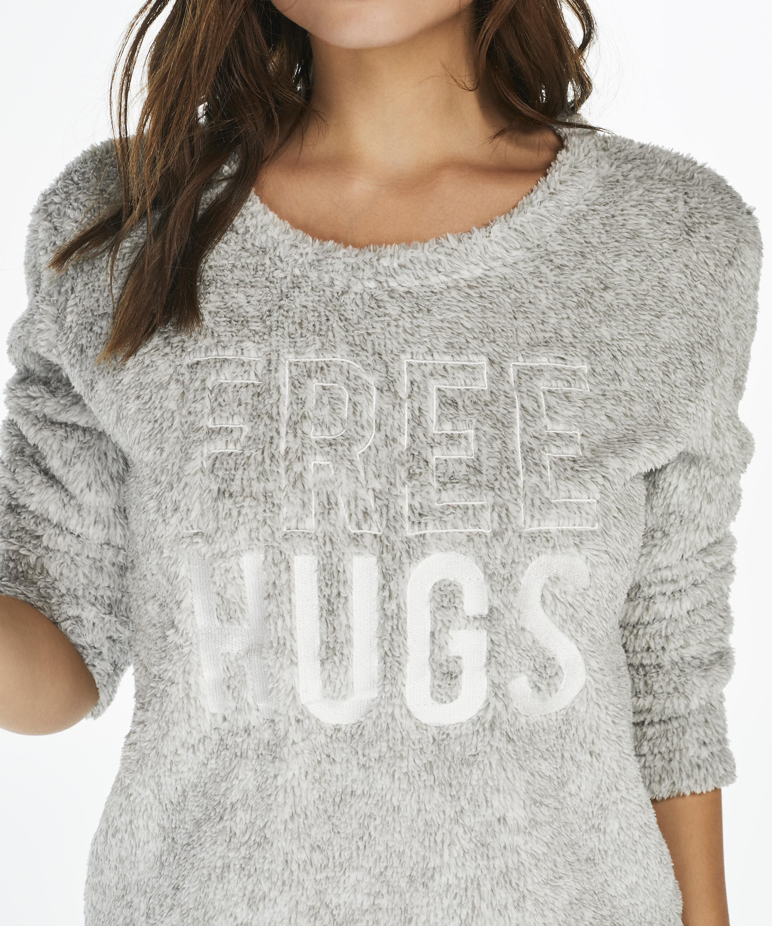 PJ Fleece Fairisle, Grau, main