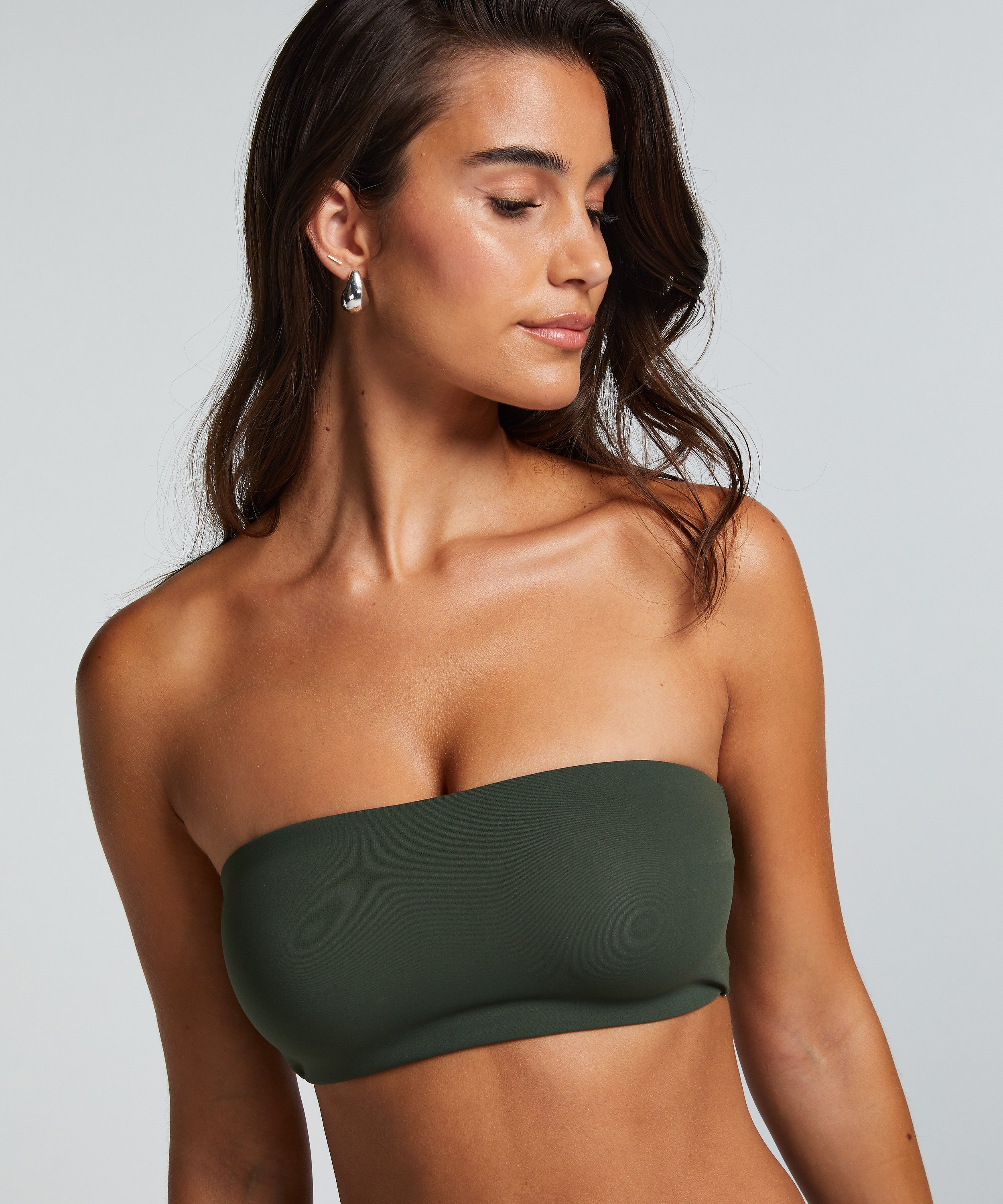 Bandeau Bralette Smooth, Grün, main