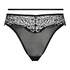 Slip br&eacute;silien taille haute Kirsty, Noir