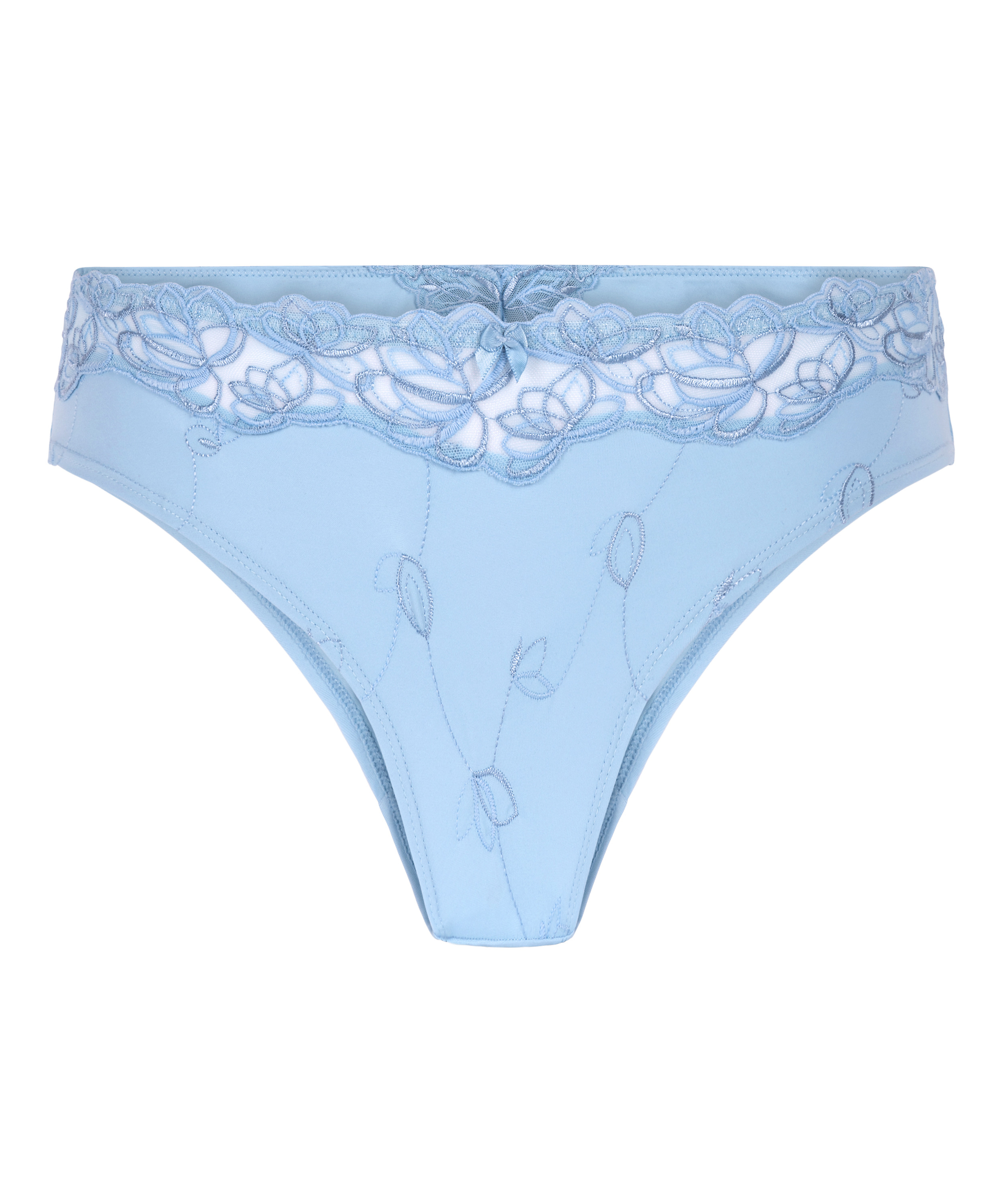 Slip brésilien Diva, Bleu, main