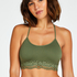Nahtloser Bralette Marine, Gr&uuml;n