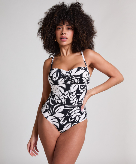 Maillot de bain bandeau Maurice, Noir