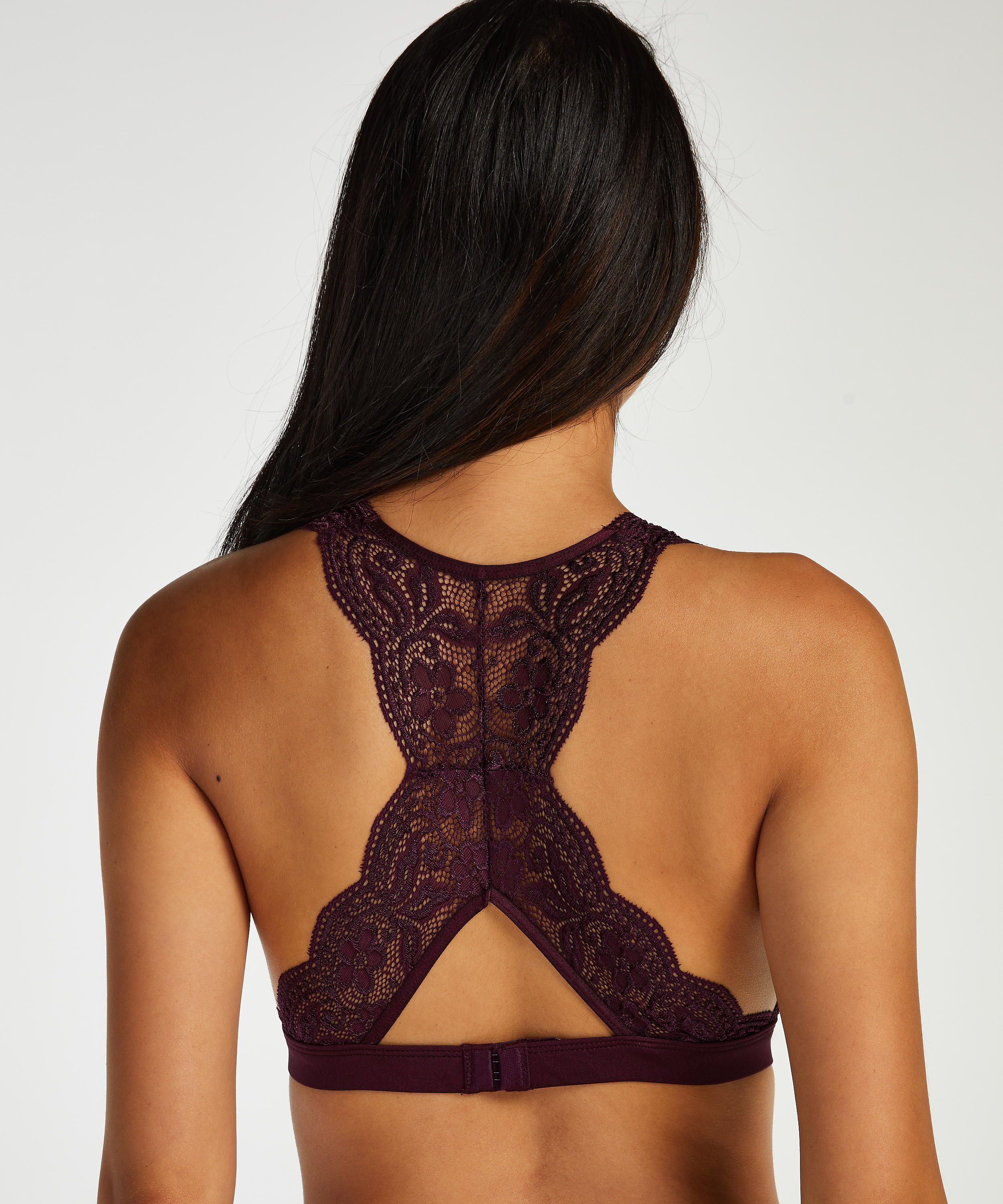 Halter Bralette Racerback, Lila, main