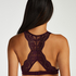 Halter Bralette Racerback, Lila