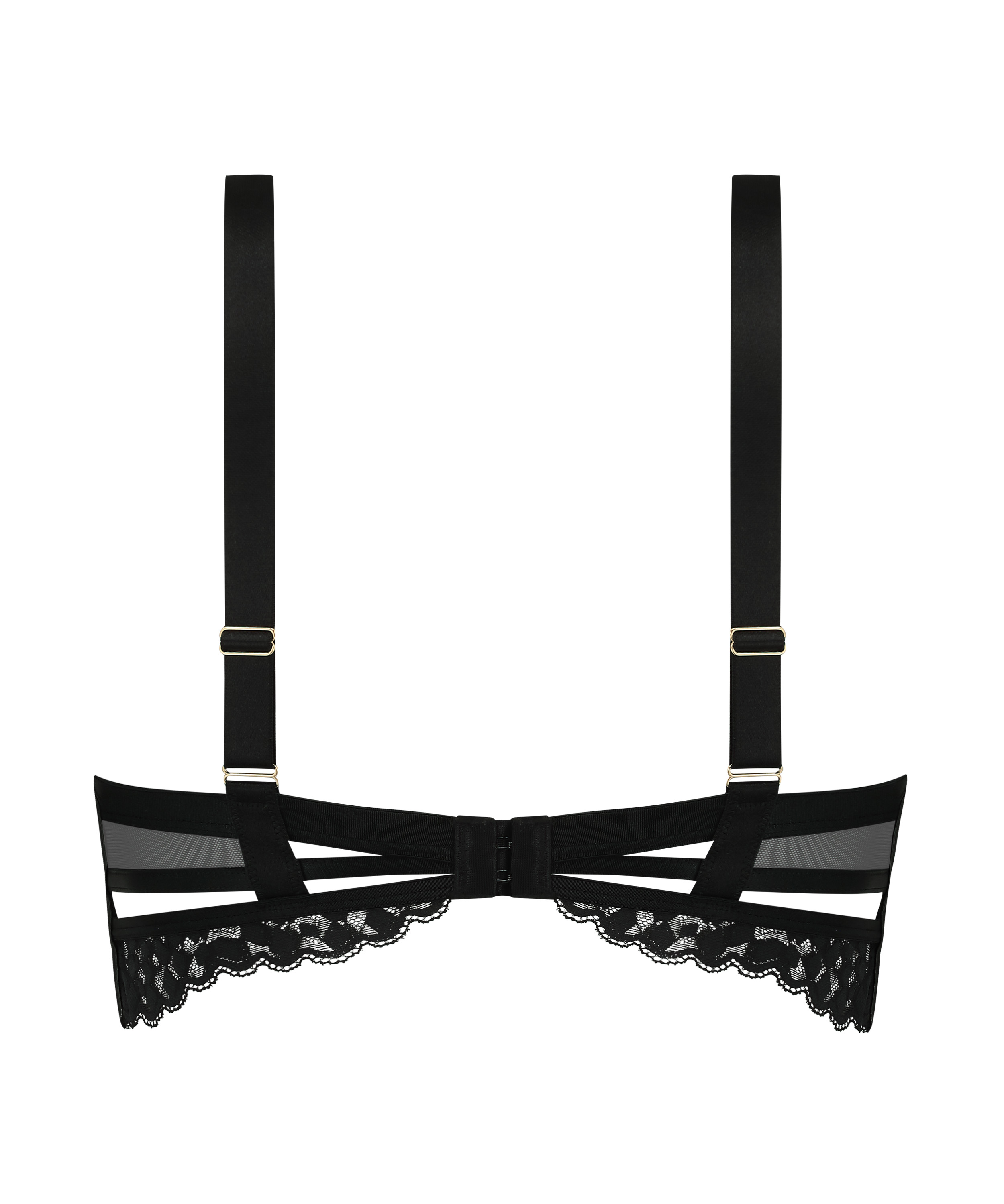 Vorgeformter Longline-Push-Up Bügel-BH Desire, Schwarz, main