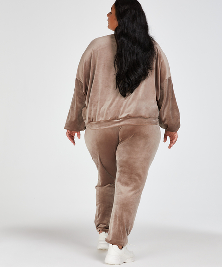 Top Velours Lurex, Marron