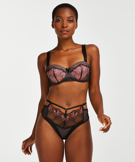 High-waist Brazilian Duckie, Schwarz