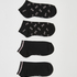 Lot de 2 paires de chaussettes en coton Trainerliners, Noir