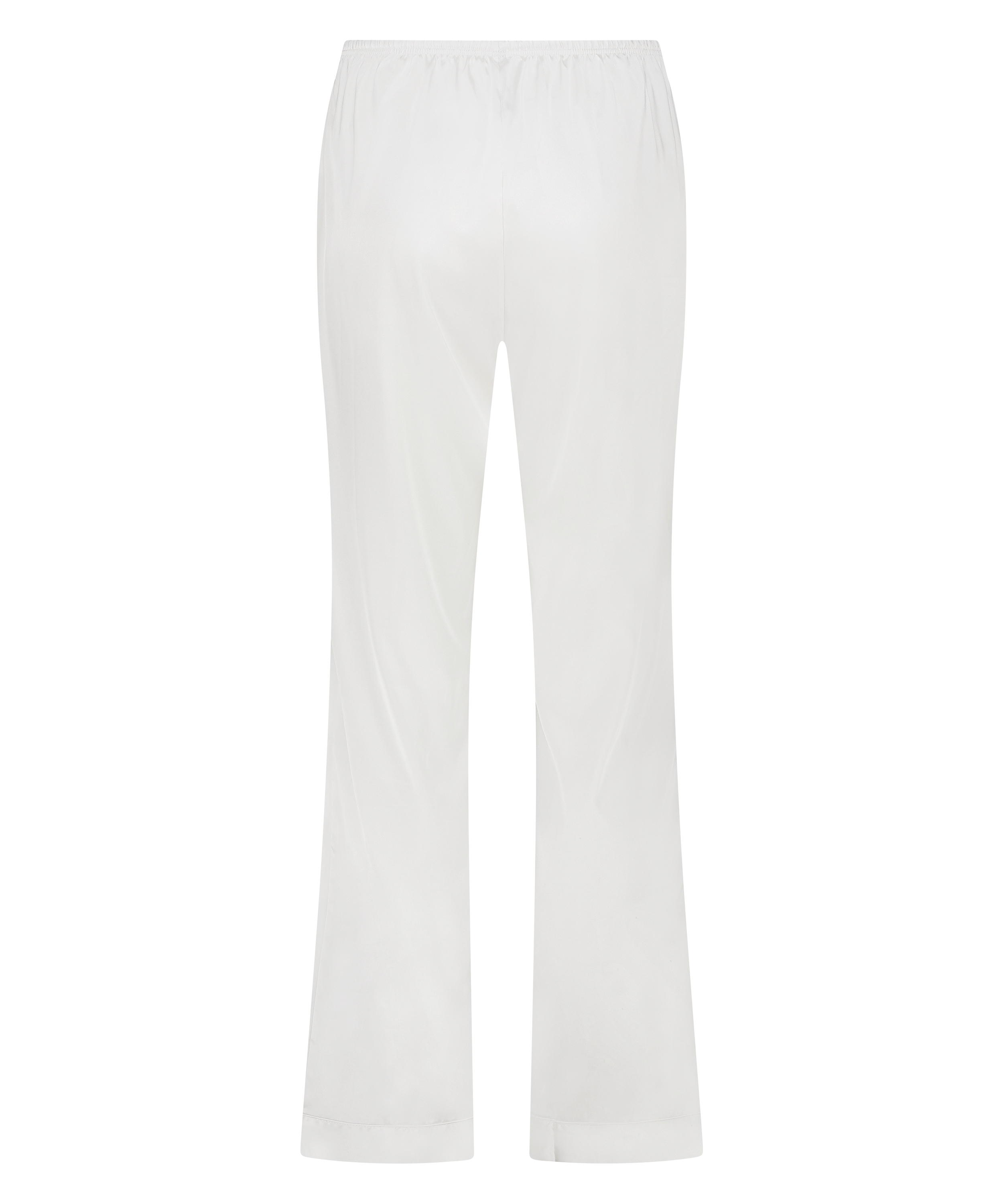 Pantalon Satin, Blanc, main