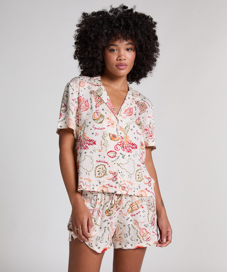 Satinjacke, Wei&szlig;