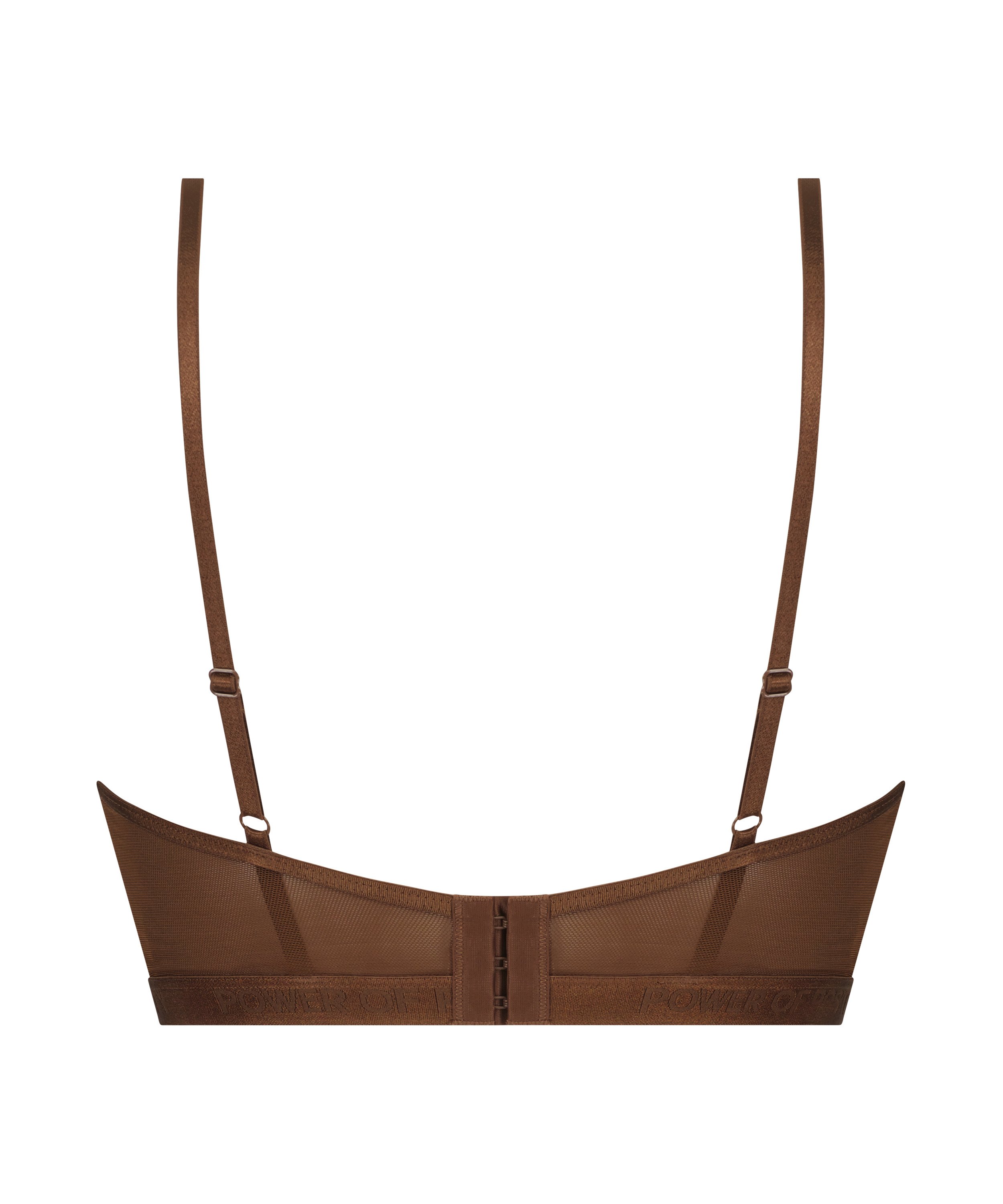 Unwattierter Longline-B&uuml;gel-BH Honey, Braun, main