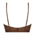 Unwattierter Longline-B&uuml;gel-BH Honey, Braun