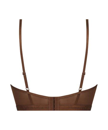 Unwattierter Longline-B&uuml;gel-BH Honey, Braun