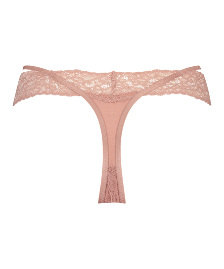 Extra niedriger V-String Elliena, Rose