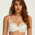 Soutien-gorge à armatures préformé en maille, Blanc