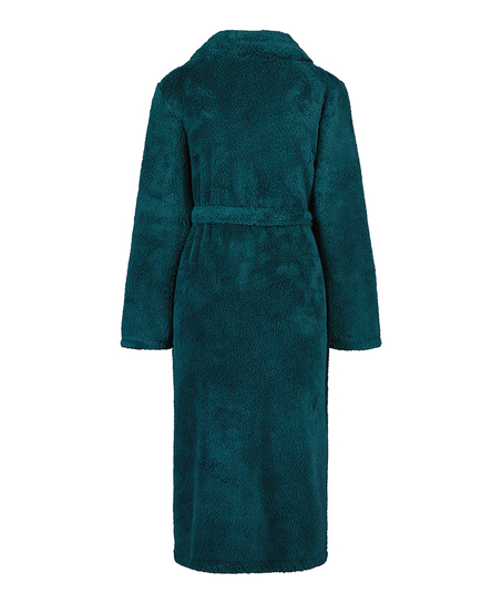 Bademantel Fleece, Blau